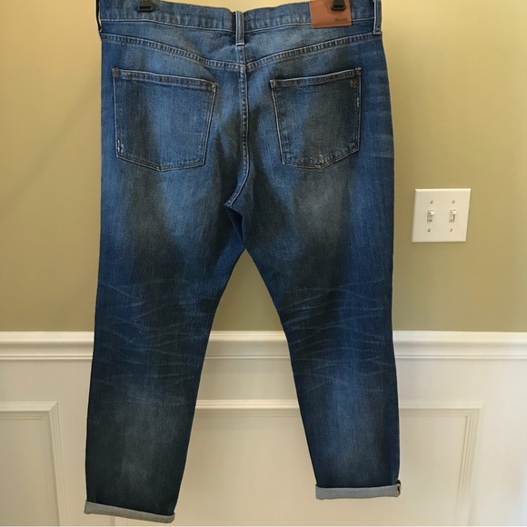 Madewell Cuffed Slim Boyfriend Jeans, Size 32, NWOT - Picture 5 of 8